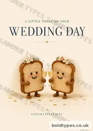 A Little Toast — Bride & Bride greeting card sample