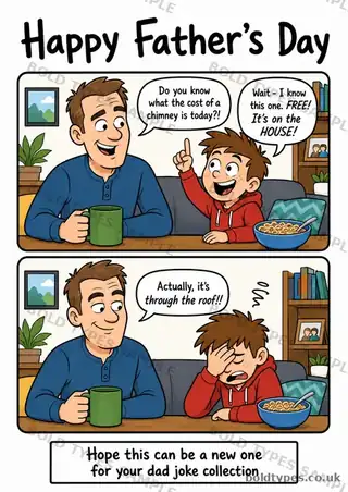 Through the Roof Father’s Day card sample