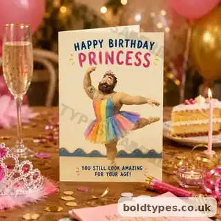 Happy Birthday Princess greeting card sample