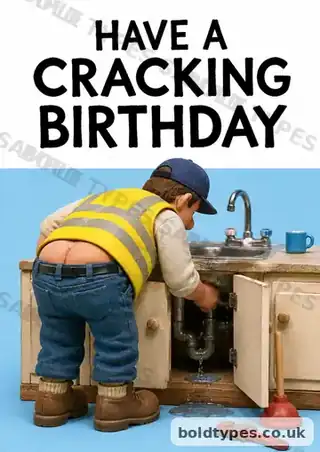 Have a Cracking Birthday greeting card sample