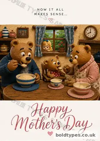 Now It All Makes Sense — Mother’s Day greeting card sample